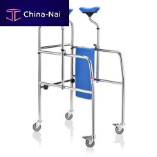 4-wheel mobility walker 122-VOILAheight-adjustablewith seat