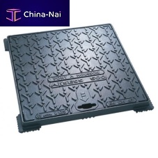 Cast iron manhole cover AKSESS / PARXESSsquarewith built-in lid