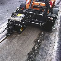 Asphalt cutting device PL 40.25 RAILhydraulicrail-mounted