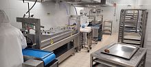 Continuous industrial fryer vegetablefor snacksmeat