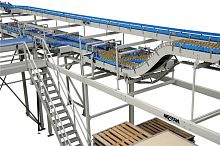 Magnetic belt conveyor inclinedhandlingfor cans