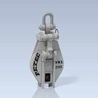Single block SB20T-30-SF4snatchwith swivelfor commercial fishing boats