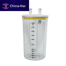 Body fluids suction jar GE 02 4001polycarbonateautoclavable