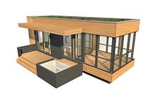 Prefab micro-house SOLO 24 BUNKIEcontemporarywoodensingle-story