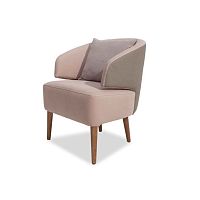 Contemporary armchair ZOEfabricwooden