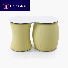 Original design stool ASSOGROSSOfabricleathercentral base
