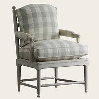 Gustavian style armchair GUS 022 fabricsolid woodpainted wood