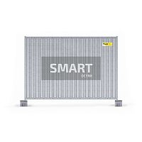 Fencing with panels SMARTfor construction siteindustrialsteel