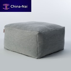 Contemporary pouf CHECKSacrylic fabricin synthetic fabricsquare