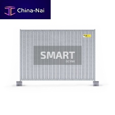 Fencing with panels SMARTfor construction siteindustrialsteel