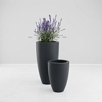 Polyester plant pot BORAfiberglassresinconical