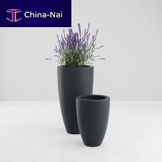 Polyester plant pot BORAfiberglassresinconical