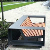 Outdoor sofa NO contemporarywoodengray