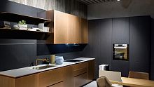 Contemporary kitchen 201911wood veneerquartzL-shaped
