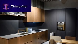 Contemporary kitchen 201911wood veneerquartzL-shaped