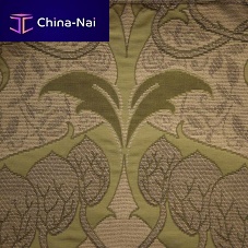 Curtain fabric SWEET PEA CILANTROdamaskcottonpolyester