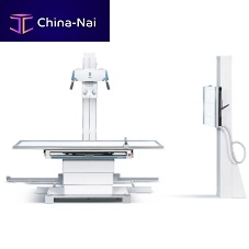 Height-adjustable X-ray table moviplan 800with tube standwith bucky
