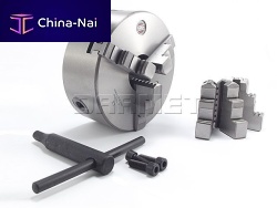 Manual tightening turning chuck DK11 series3-jawlathethrough-hole