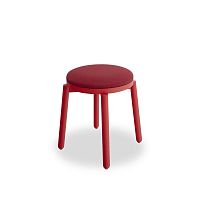 Contemporary stool VIVAfabricashstained wood