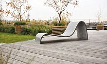 Contemporary sun lounger ZEPHYRconcrete