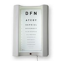 Illuminated eye chart
