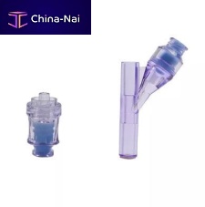 Straight infusion connector Y