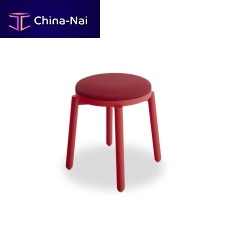 Contemporary stool VIVAfabricashstained wood