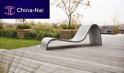 Contemporary sun lounger ZEPHYRconcrete