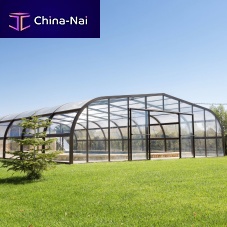 High swimming pool enclosure VLD VEGA LINE DESLIZANTEfixedaluminumpolycarbonate