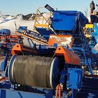 Roller crushing and screening plant stationaryhigh-capacity