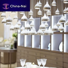 Contemporary chandelier HLNEporcelain