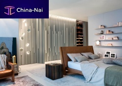 Modular wardrobe Bamboo contemporarylacquered woodstained wood