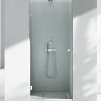 Swing shower screen SERIE F : HLpivotingfor alcovestempered glass