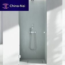 Swing shower screen SERIE F : HLpivotingfor alcovestempered glass