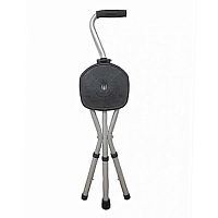 Walking stick with offset handle HC1009height-adjustablefoldingwith seat