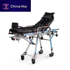 Rescue stretcher trolley 3002manualpneumaticwith adjustable backrest