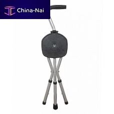 Walking stick with offset handle HC1009height-adjustablefoldingwith seat