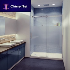 Sliding shower screen FLOW: CPL408Afor alcoves