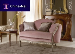 Classic sofa LIBERTY fabricbrown2-person