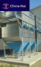 Cartridge dust collector pulse-jet backflowcompactfor sandblasting