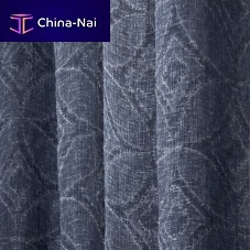 Curtain fabric AGNES FIL COUP geometric patternlinendecorative