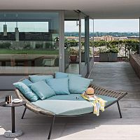 Contemporary daybed ARENA 001polyesterstainless steelmetal base