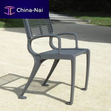 Contemporary garden chair BASICoutdoorsteelcast iron base