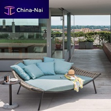Contemporary daybed ARENA 001polyesterstainless steelmetal base