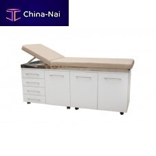 Manual examination table fixed-height2-sectionwhite