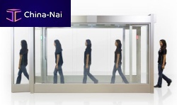 Airport security air lock for access controlautomatic