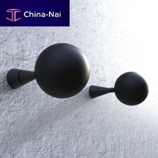 Contemporary coat hook GRIP 1aluminumstainless steelsilicone rubber