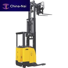 Electric reach truck CQDH15C stand-onnarrow-aislehandling