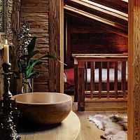 Countertop washbasin 7042woodenroundcontemporary
