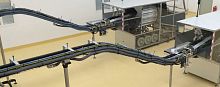 Air conveyor transportfor the food industry